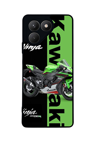 TECNO Pova 7 Matte Compatible Black Case – Soft Silicone, Protective, Shock-A...