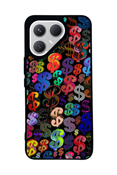 TECNO Pova 7 Pro Matte Compatible Black Case – Soft Silicone, Protective, Sho...