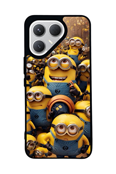 TECNO حافظة سوداء متوافقة مع هاتف Pova 7 Pro – سيليكون ناعم، واقي، غطاء ممتص للصدمات