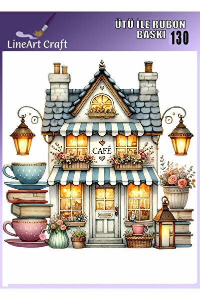 LİNEART Ütü ile Rubon Baskı Transfer No:RB130-30x30cm