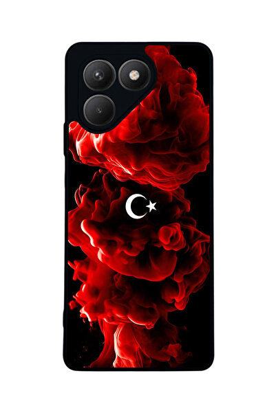 TECNO حافظة سوداء متوافقة مع Pova 7 Matte - سيليكون ناعم، واقي، غطاء ممتص للص...