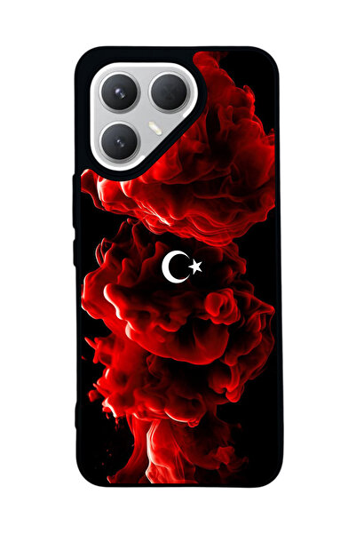 TECNO حافظة سوداء متوافقة مع هاتف Pova 7 Pro – سيليكون ناعم، واقي، غطاء ممتص للصدمات