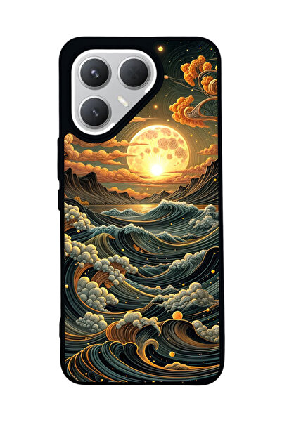 TECNO حافظة سوداء متوافقة مع هاتف Pova 7 Pro – سيليكون ناعم، واقي، غطاء ممتص للصدمات