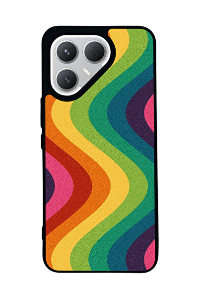 TECNO حافظة سوداء متوافقة مع هاتف Pova 7 Pro – سيليكون ناعم، واقي، غطاء ممتص للصدمات