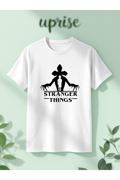 Vordevia Stranger Things cu imprimeu Bumbac supradimensionat tricou