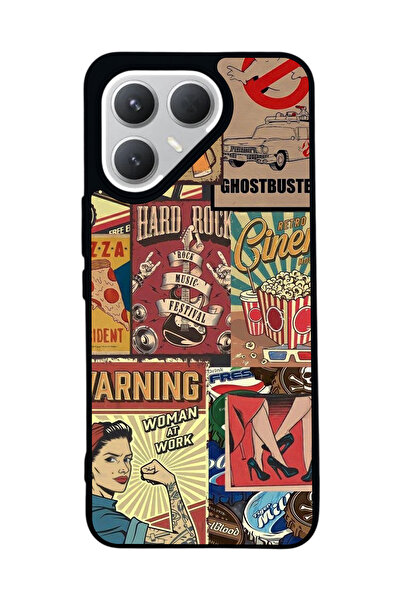 TECNO Pova 7 Pro Matte Compatible Black Case – Soft Silicone, Protective, Shock-Absorbing Cover