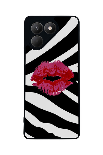 TECNO Pova 7 Matte Compatible Black Case – Soft Silicone, Protective, Shock-A...