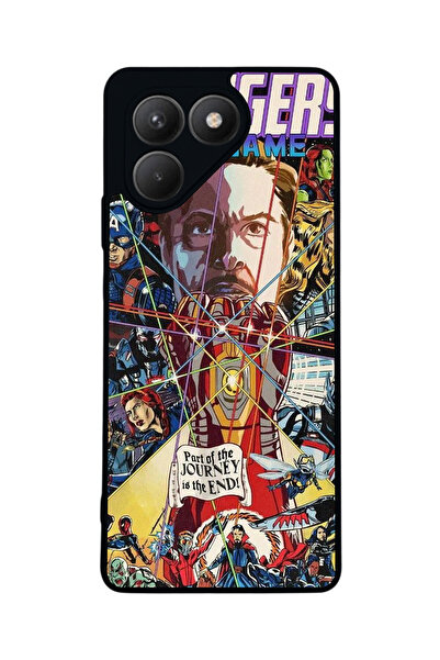 TECNO Pova 7 Matte Compatible Black Case – Soft Silicone, Protective, Shock-A...