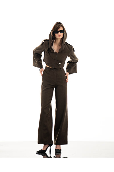 Marcelle Leandra Fluffe Women's Jacket Pantalon Set