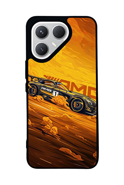 TECNO Pova 7 Pro Matte Compatible Black Case – Soft Silicone, Protective, Sho...