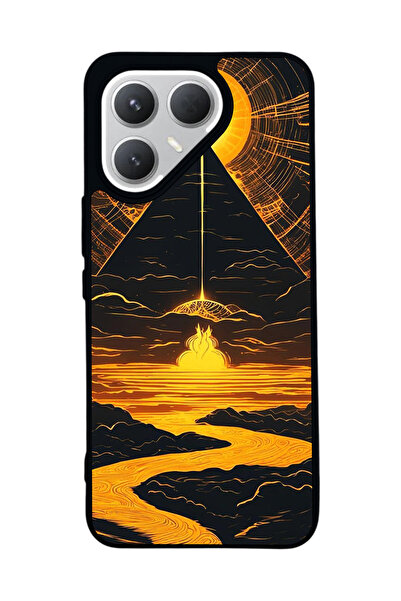 TECNO حافظة سوداء متوافقة مع هاتف Pova 7 Pro – سيليكون ناعم، واقي، غطاء ممتص للصدمات