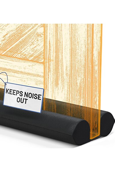 Everlasting Comfort مانع تسرب الهواء للباب - أسفل مانع تسرب الباب، عازل للصوت...