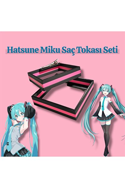 Bilgin Üretim Hatsune Miku Cosplay Saç Tokası – Vocaloid Oyun Karakteri