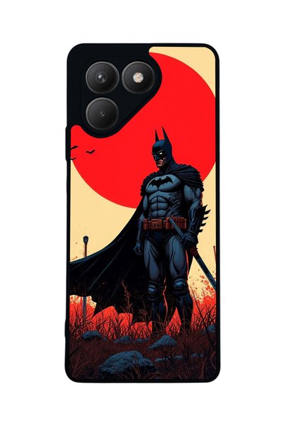 TECNO Pova 7 Matte Compatible Black Case – Soft Silicone, Protective, Shock-A...