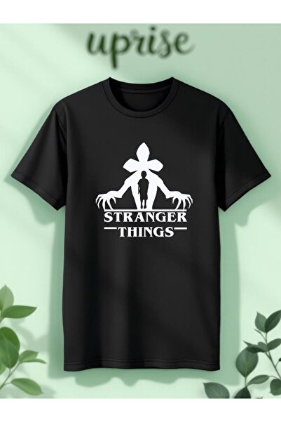 Vordevia Stranger Things cu imprimeu Bumbac supradimensionat tricou