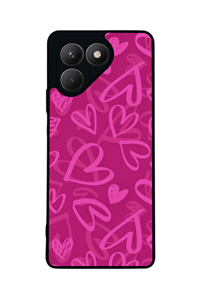 TECNO Pova 7 Matte Compatible Black Case – Soft Silicone, Protective, Shock-A...