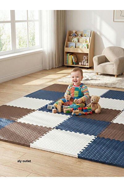 CARPAZAR 6 Parça Premium 50x50 Puzzle Mat - 100x150 cm Kurulumlu Oyun Spor Ma...