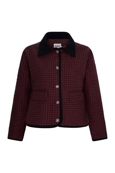 LACENOA Kapitone Ceket Bordo
