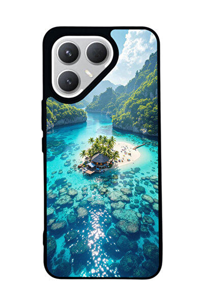 TECNO Pova 7 Pro Matte Compatible Black Case – Soft Silicone, Protective, Shock-Absorbing Cover