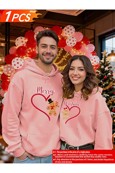 NEVERMIND Hanorac combinat pentru cuplu – Crăciun fericit cu imprimeu cupluri...