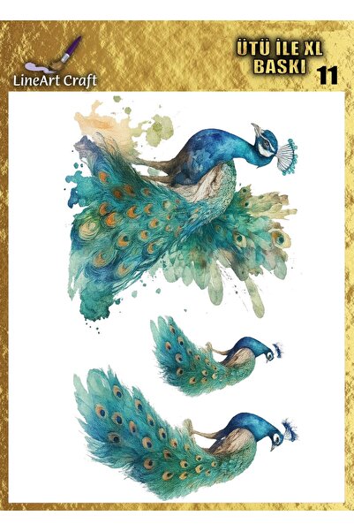 LİNEART Ütü ile Rubon Baskı Transfer Büyük Boy No:RBXL11-35x50cm