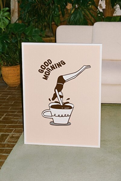 Base Concept Bună dimineața Kahve Coffe Pictură decorativă cu design modern (...