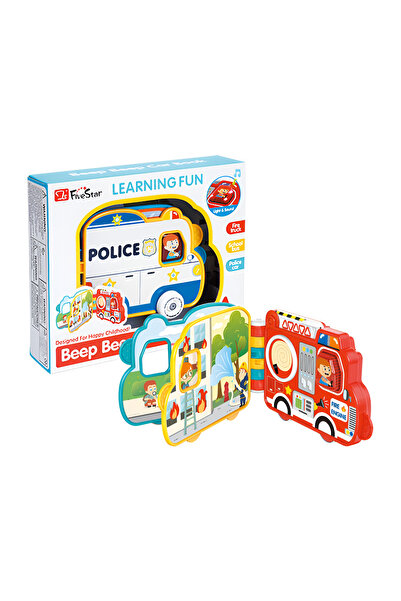 OEM "Beep Beep" Interactive Car-Shaped Book, Educational Toy for Children