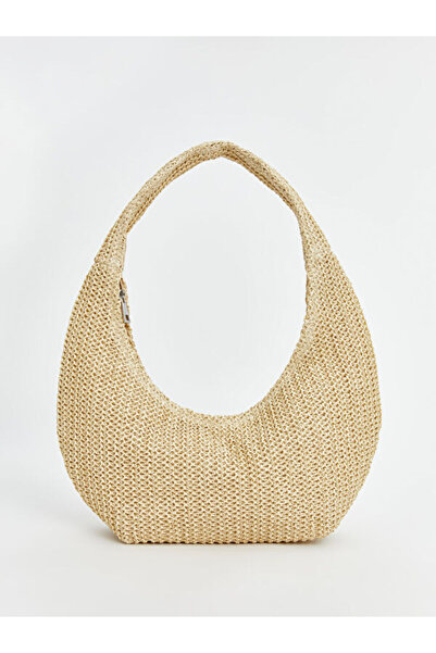 LC Waikiki Women's Straw Shoulder Bag