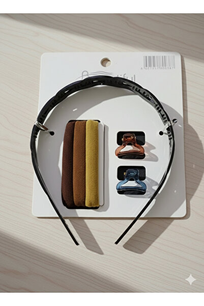 Srctech Set negru de 6 șuruburi, cauciuc și coroană