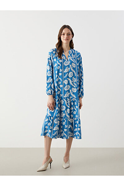 LC Waikiki RMZ GİYİM فستان مطرز بياقة روبا من FARKIYA