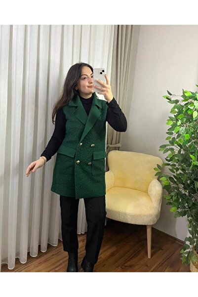Parla Modam MİZA DÜĞMELİ BUKLET CEPLİ YELEK 4007