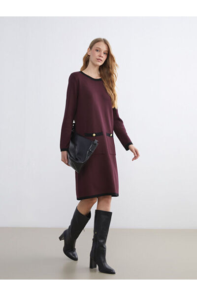LC Waikiki Zero Roba Collar Knitwear Dress for Style Enthusiasts from Uzg Store