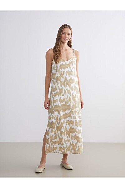 LC Waikiki V-Neck Patterned Dress