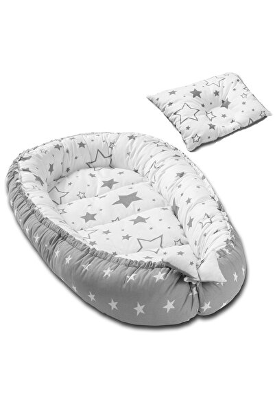 Kidizi Cosulet bebelus pentru dormit Baby Nest + pernuta plagiocefalie Galaxy Grey