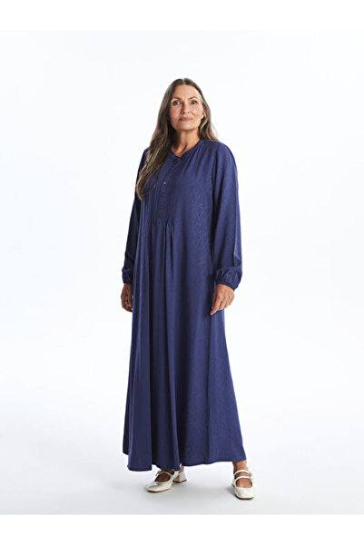 LC Waikiki Crew Neck Patterned A-Line Dress