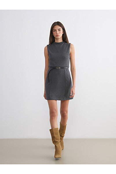 LC Waikiki I Zero Roba Collar Belted Waist A-Fit Dress from Freezen Store