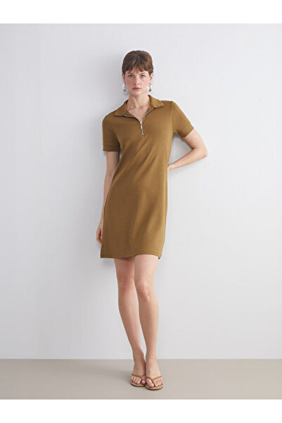 LC Waikiki Polo Neck Mini Dress