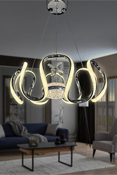 RSCOLLECTIONS Arya Modern Eliza Top Simli Silikon Sarkıt Led Avize