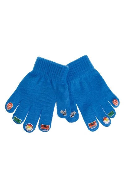 OEM Mănuși albastre cu mașinuțe de jucărie, vârfuri degetelor colorate, multi...