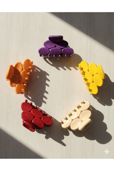 Srctech 5-Piece Set of 5 Different Colors Pinterest Model Latch Buckle Set 4 cm