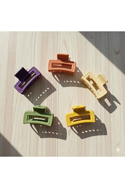 Srctech 5-Piece Set of 5 Different Color Rectangular Model Latch Buckles 4 cm