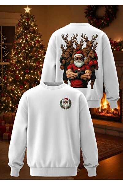 Tiny and Co 100% Cotton Unisex Oversized Merry Christmas New Year Themed Prin...