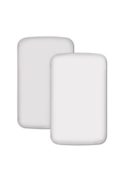 Kidizi Set 2 cearceafuri din bumbac cu elastic roata pentru patut cosleeper 90x50 cm Kidizi, Gri deschis