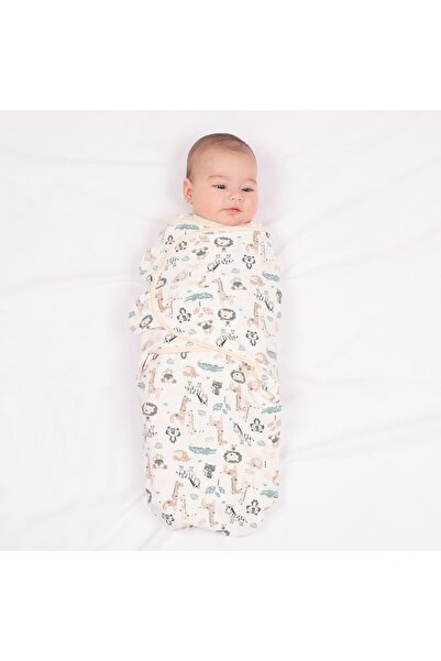Kidizi Set 2 sisteme de infasat reglabil 0-3 luni Mint Grey Stars , bumbac 100%