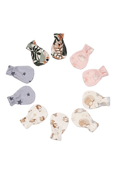 Kidizi Set 5 perechi manusi bebe 0-3 luni Girls