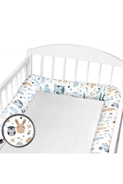 Kidizi Set of 2 multifunctional roll-type side guards for cot 120x60 cm Forest Friends,...