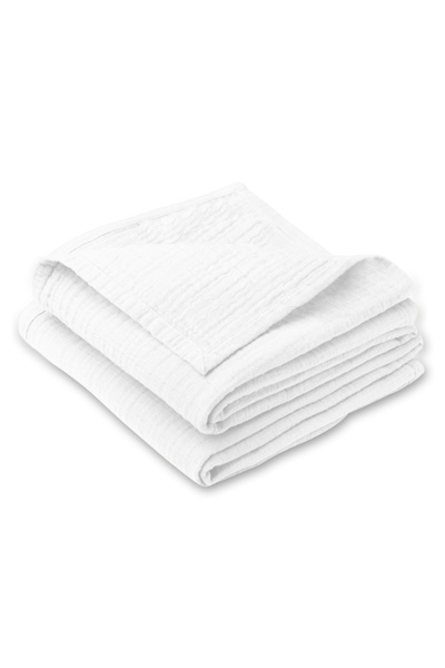 Kidizi Paturica bebe de vara din muselina dubla 100x70 cm White