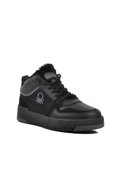 United Colors of Benetton Bn-31210 g Black Unisex Hi Sneaker