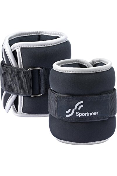 Sportneer Greutăți glezne și încheieturi, 2 x 908 g, negre, confortabile, dan...