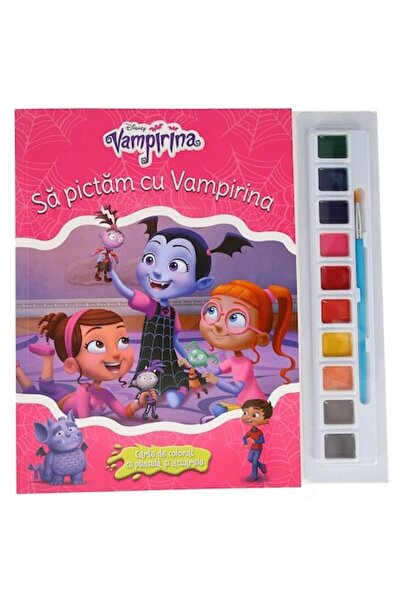 Litera Disney Vampirina — Hai să pictăm cu Vampirina: Carte de colorat cu pen...